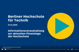 Info-Veranstaltung zur Finanzlage der Hochschule